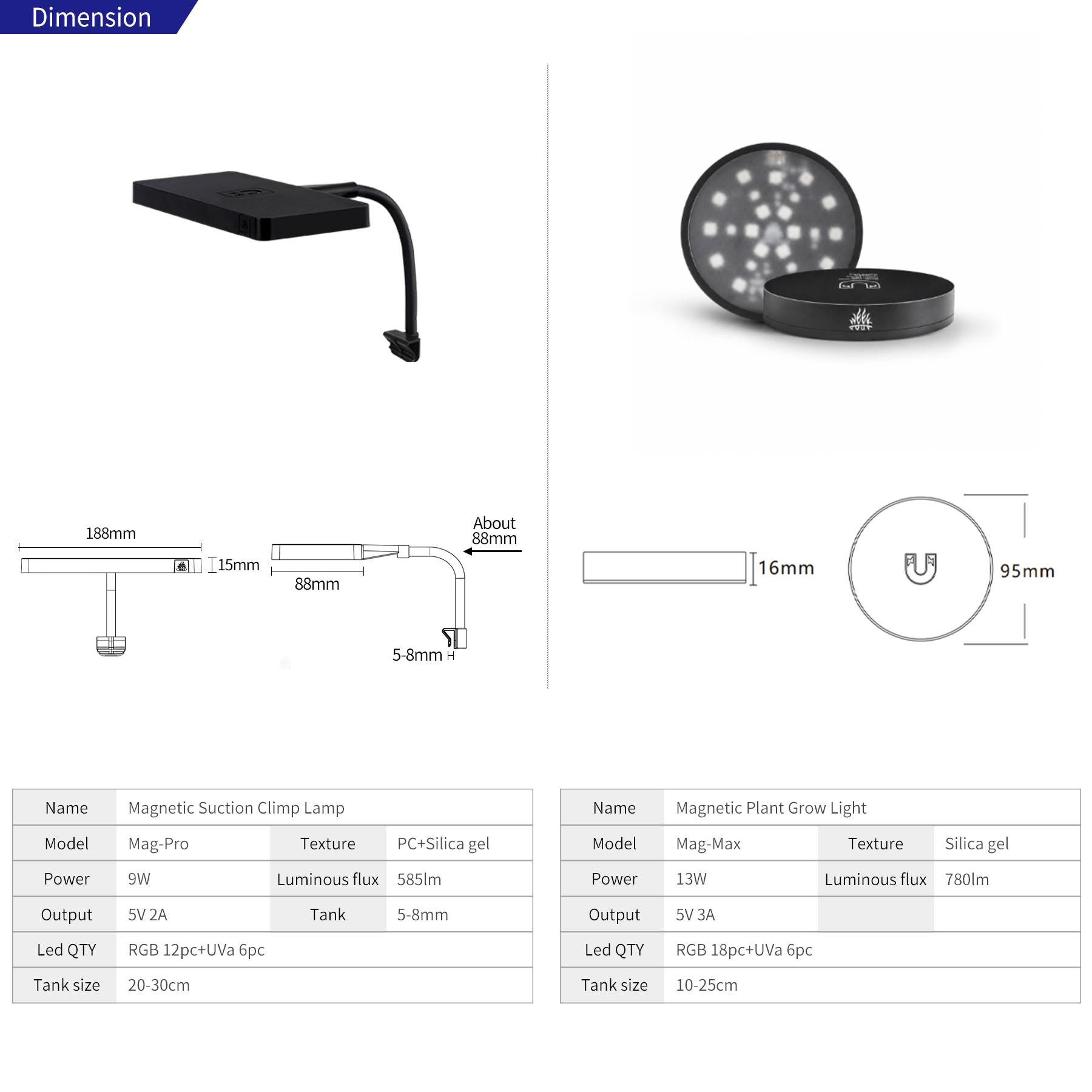 Lampe de croissance pour plant - Marine Aquarium Lamp avis et prix